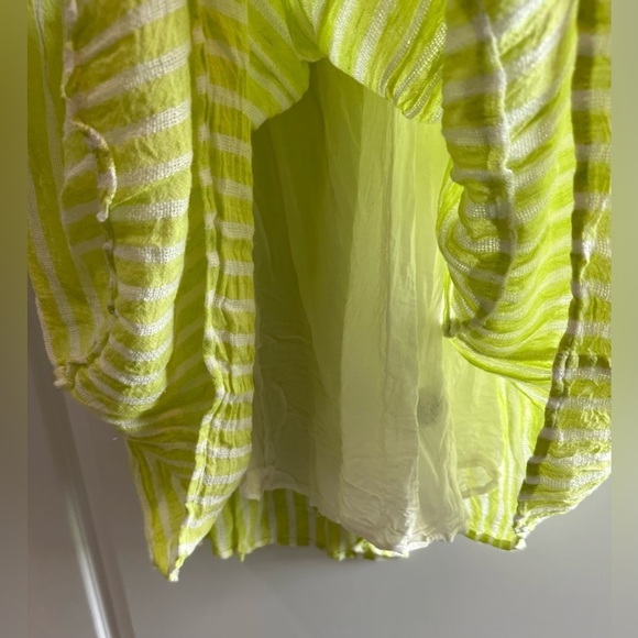 Elan Striped Tiered Cover Up Dress Beachwear Medium - Picture 6 of 7